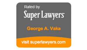 Rated by Super Lawyers | George A. Vaka | visit superlawyers.com