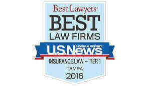 Best Lawyers | Best Law Firms | U.S.News & World Report | Insurance Law. Tier 1 | Tampa 2016
